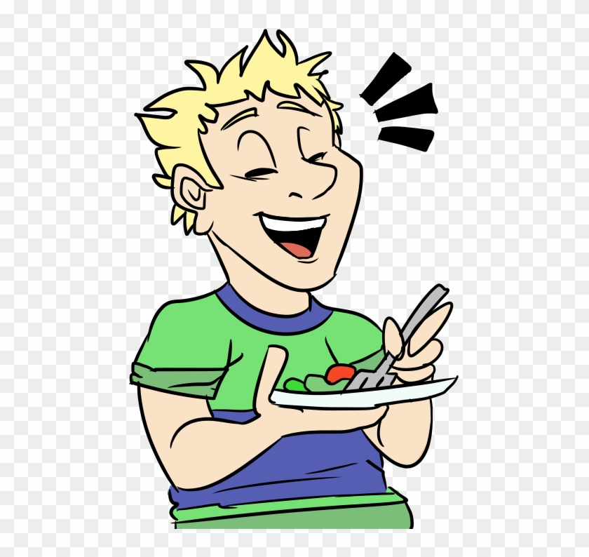 Cooper Laughing Alone With Salad By Ribbedebie - Cartoon #992797