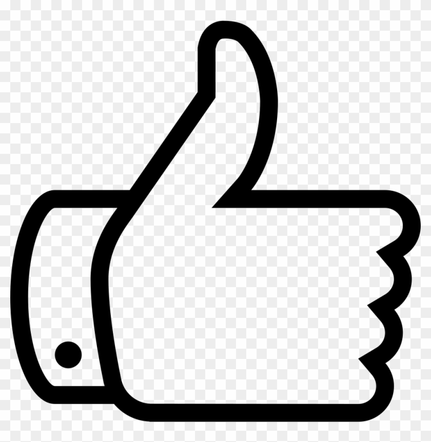 Thumbs Up Comments - White Thumbs Up Icon #993128