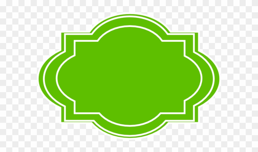Decorative Label Green Clip Art At Clker Com Vector - Fancy Label Png #993253