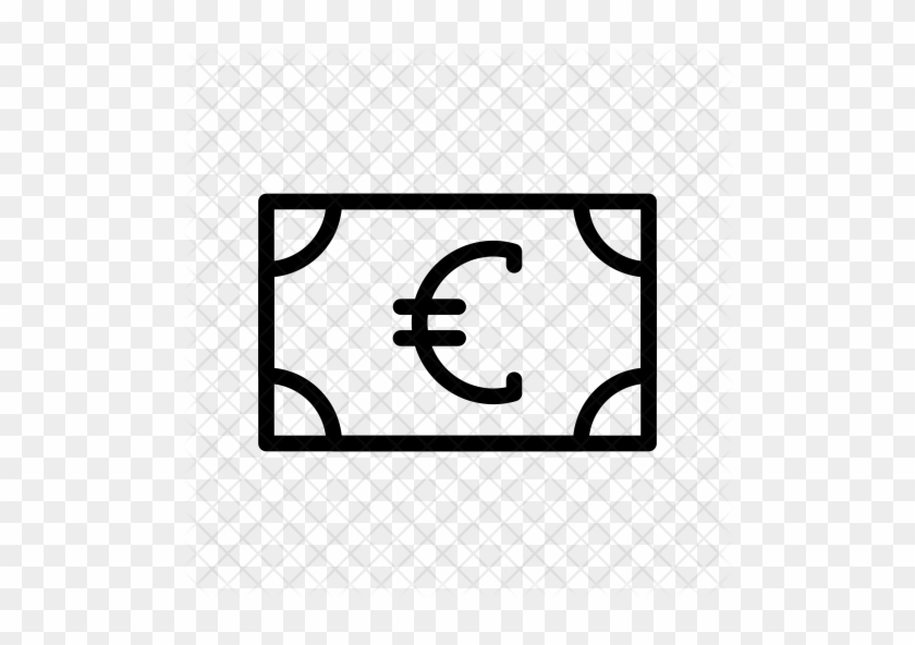 Banknote Icon - Dollar Bill Simple Drawing #993343