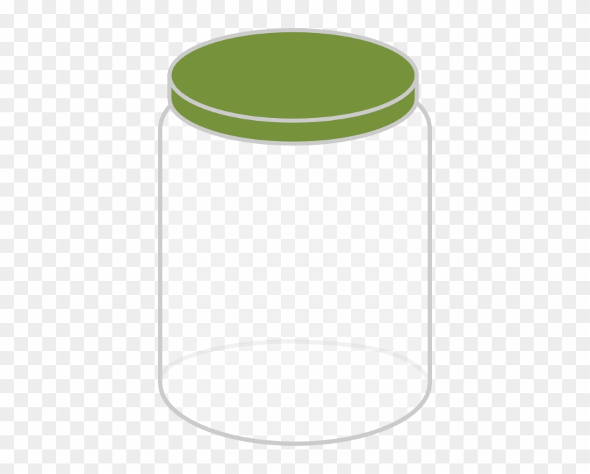 Jar With Green Lid Clipart #993524