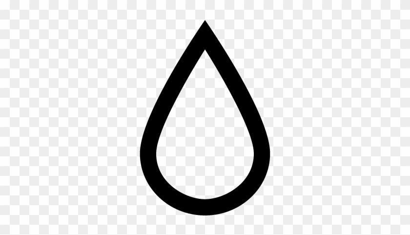 Raindrop Outlined Shape Vector - Outline Of Water Drop #993628
