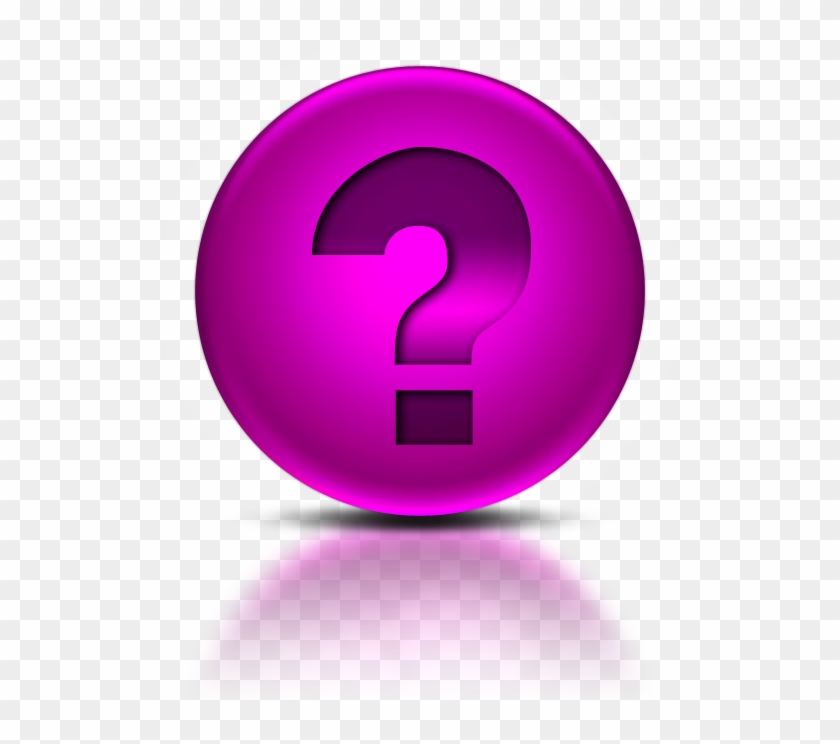 073450 Pink Metallic Orb Icon Alphanumeric Question - Icon #993671