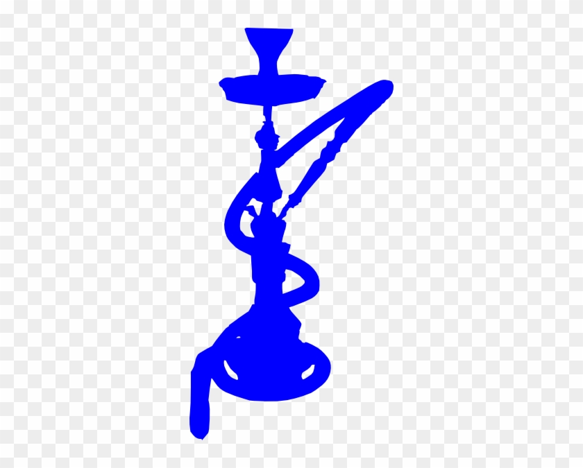 Blue Hookah Svg Clip Arts 294 X 595 Px - Hookah Sticker #993825