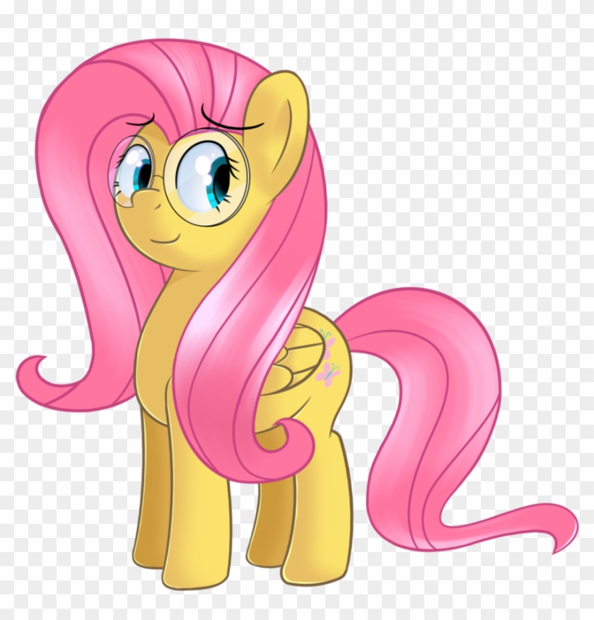 Fluttershy With Nerd Glasses - Equestria Daily #993943