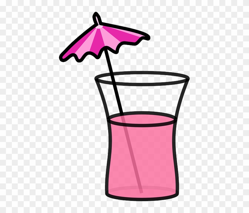 Cocktail, Beverage, Drink, Pink, Summer, Umbrella - Chasing Clues In Jimmy Choos #993989