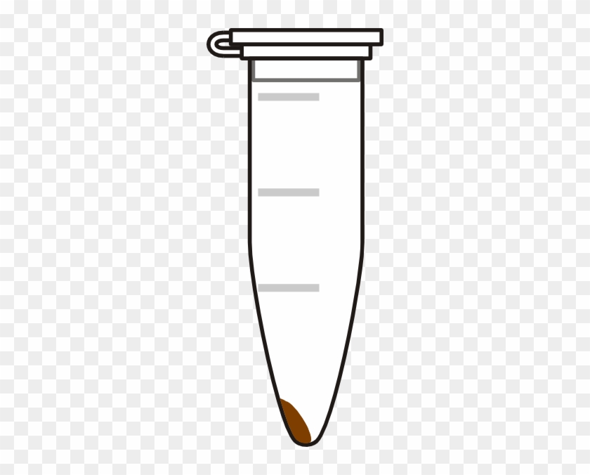 Closed Eppendorf Tube With Pellet Clip Art At Clker - Eppendorf Tube And Pellet #994009