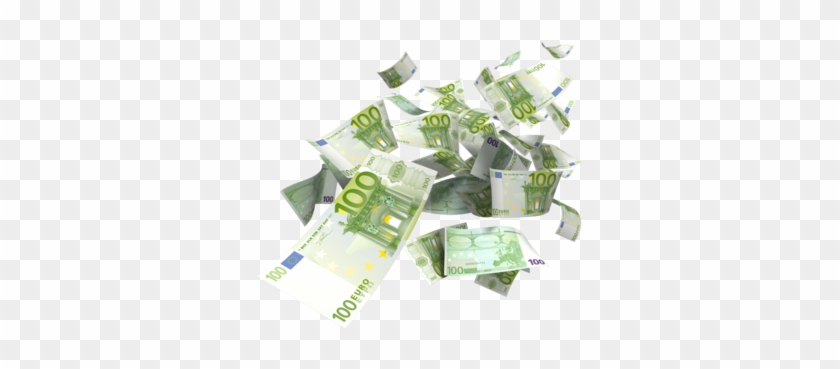 Download - Billetes Euro Volando Png #994071