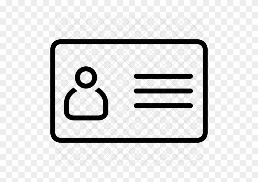 Identity Card Icon - Identity Card Icon #994075