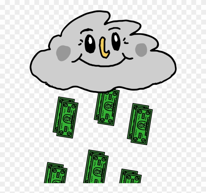 Paid Make It Rain Sticker - Raining Money Cartoon Gif - Free Transparent  PNG Clipart Images Download