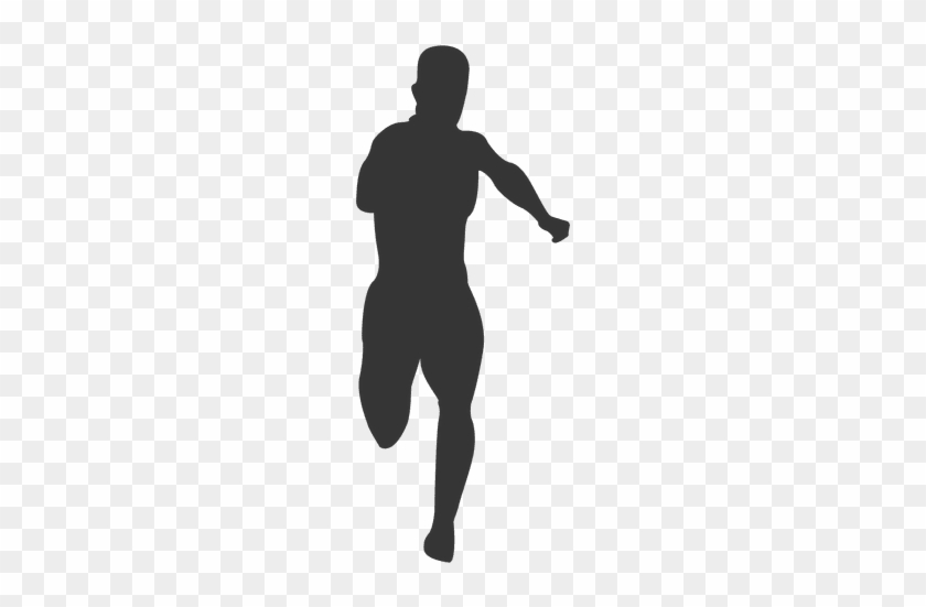 Male Athlete Running Silhouette - Runner Png Silhouette #994159