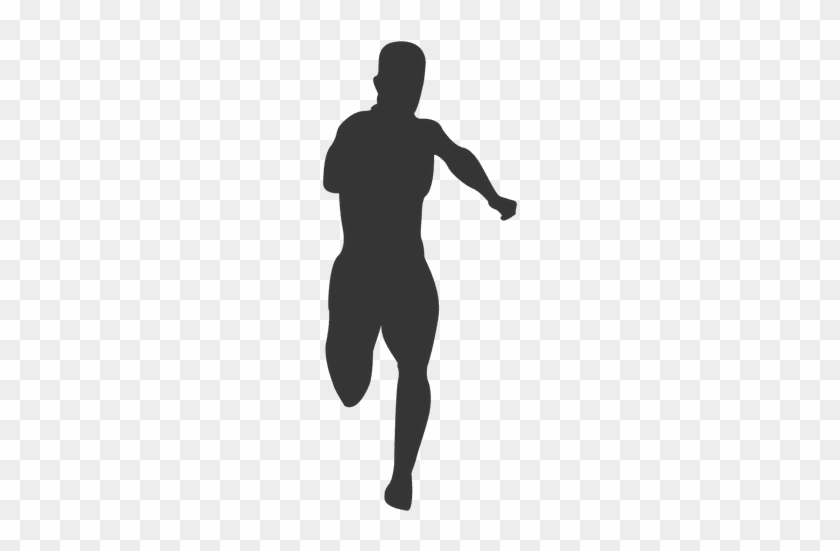 Male Athlete Running Silhouette - Runner Png Silhouette #994159