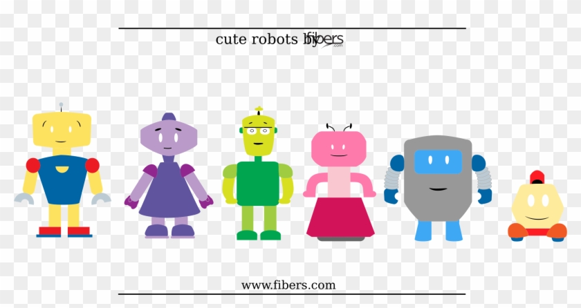 Robots Clipart Vector Art - 5 Robots Clip Art #994170