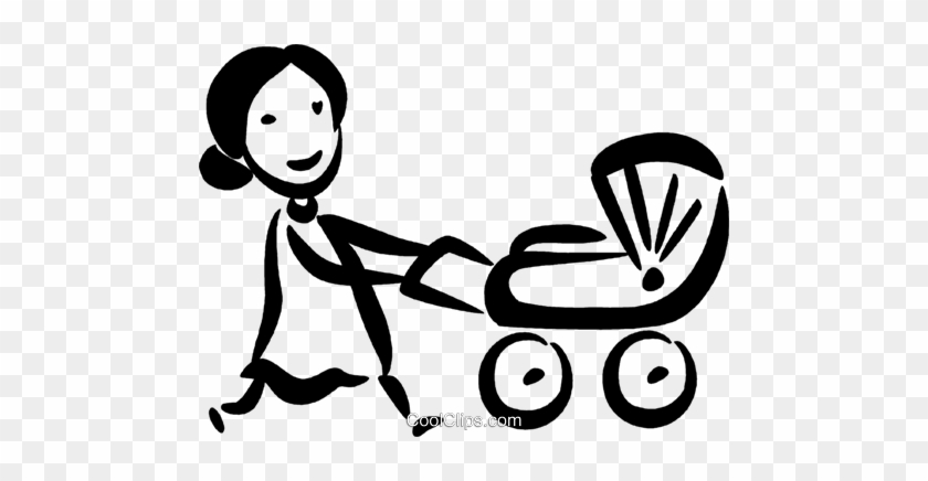 Strollers And Carriages Royalty Free Vector Clip Art - Kinderwagen Clipart #994194
