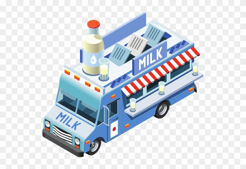 Isometric Food Truck - Model Car #994259