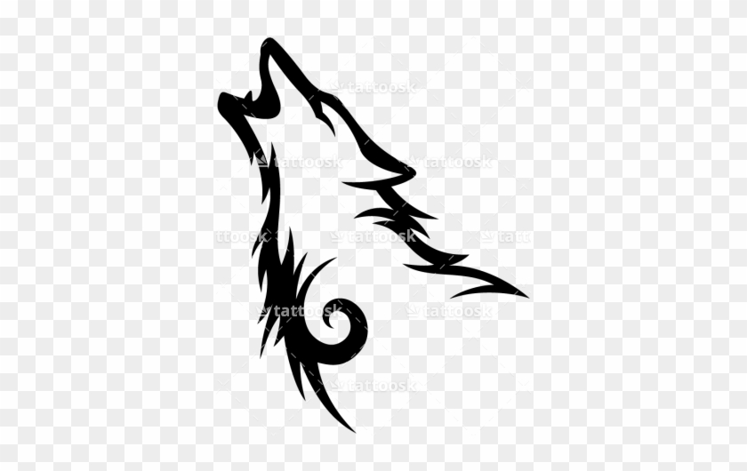 Tribal Howling Wolf  Https  Tattoo  Free Transparent PNG Clipart  Images Download