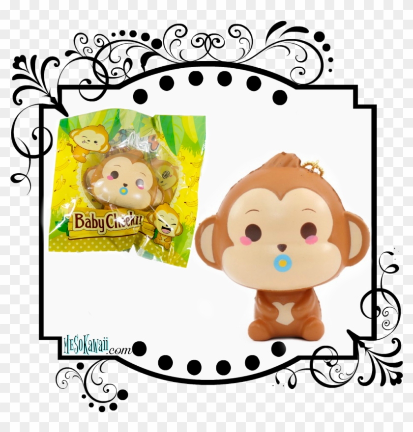 Puni Maru Baby Cheeki Monkey Squishy - Squishy Puni Maru Monkey #994422