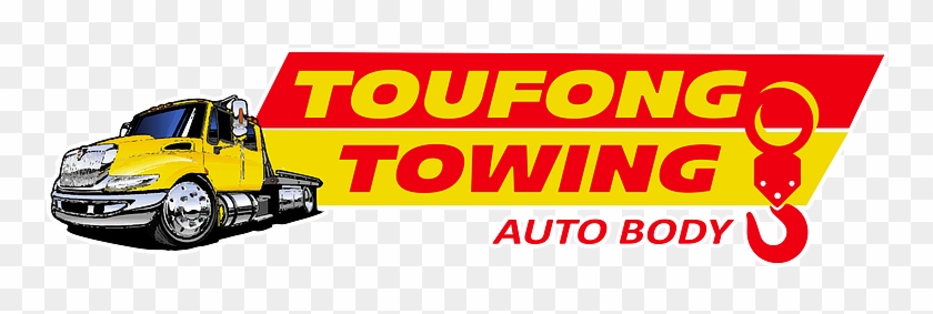 Toufong Towing Official Logo Stroke White - Toufong Towing And Autobody, Inc #994434