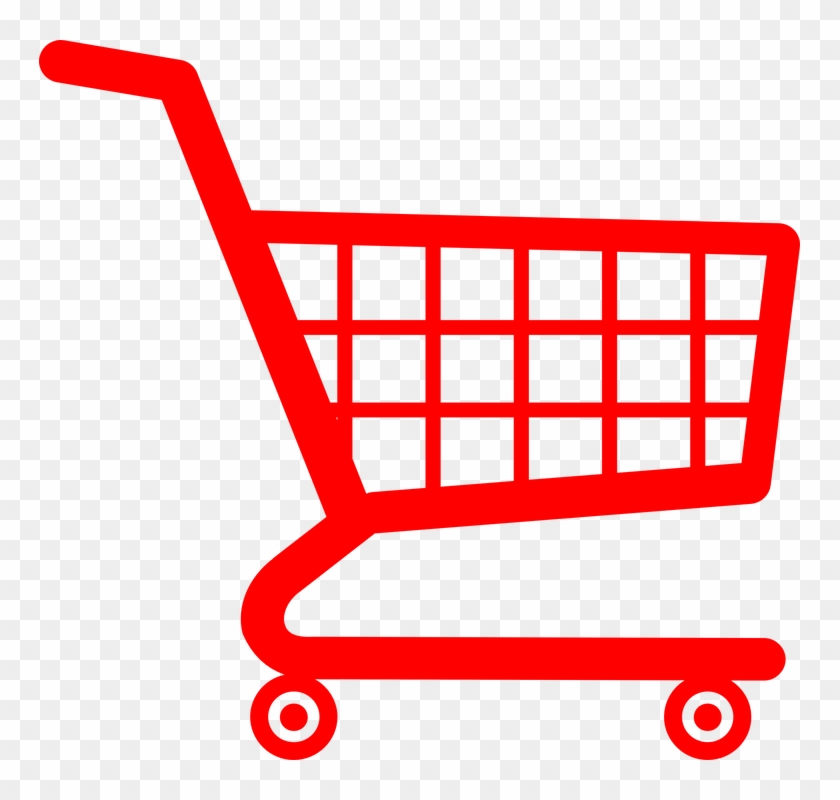 Clip Art Of Street Food Retail Thin Line Icon - Shopping Cart Logo Png #994542