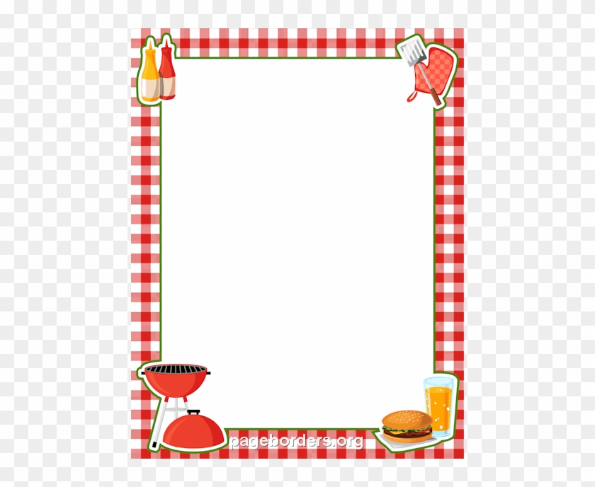 Free Food Borders - Bbq Border Clipart #994549