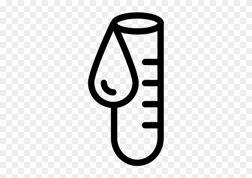 Test Tube With Droplet Free Icon - Fair #994553