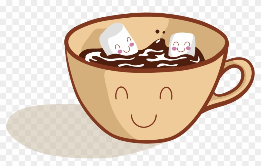 Coffee Hot Chocolate Cartoon - We Go Together Like Marshmallows & Hot Chocolate #174062