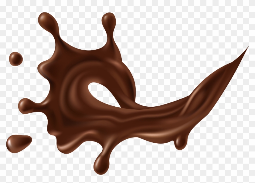 Hot Chocolate Coffee - Chocolate Splash Png #174108