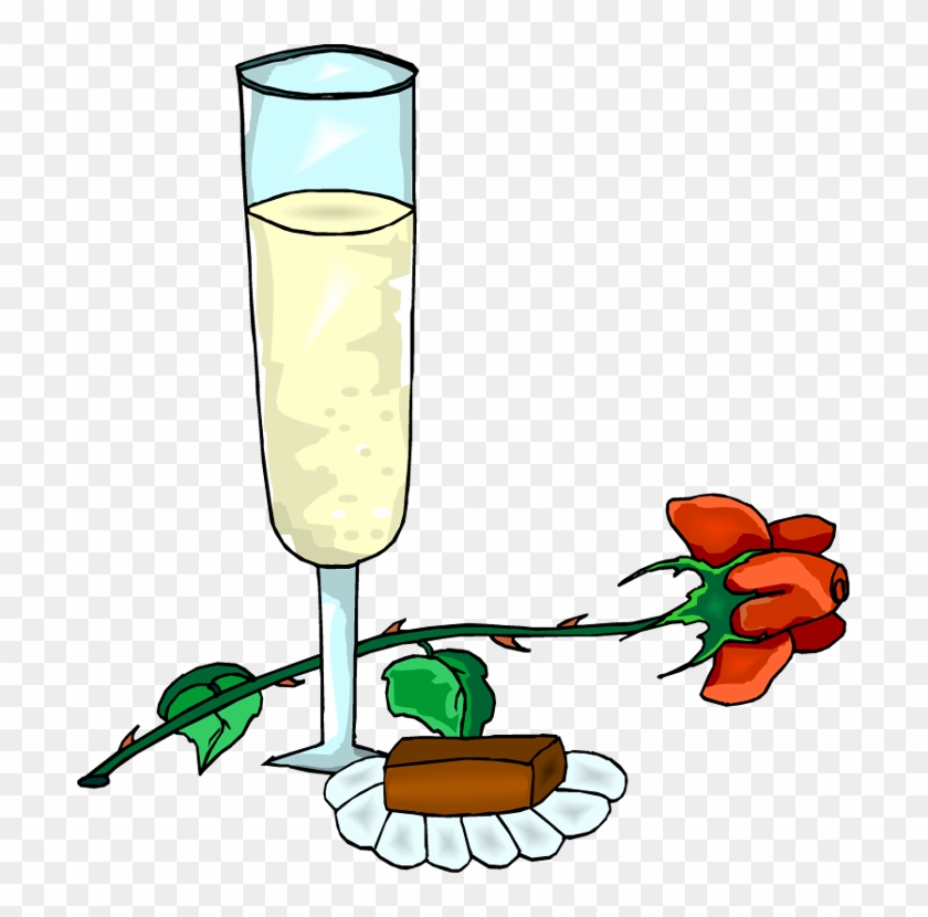 365 Days Of Fun In Marriage - Chocolate And Champagne Clip Art #174112