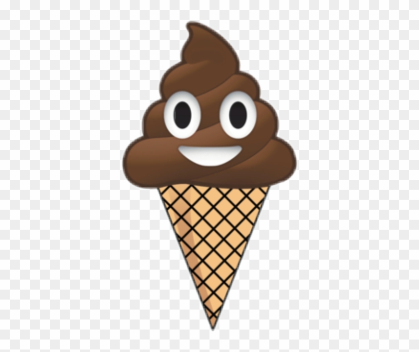 chocolate ice cream emoji pillow