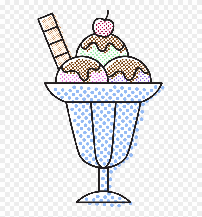 Ice Cream Sundae In Glass - Ice Cream #174226