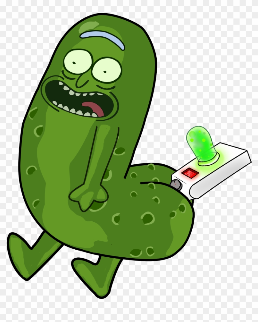 Pickle Rick Dickbutt - Pickle Rick Face Png #174262