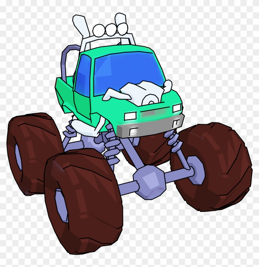 Monster Truck Cartoon Perspective Clipart Picture - Clip Art #174292