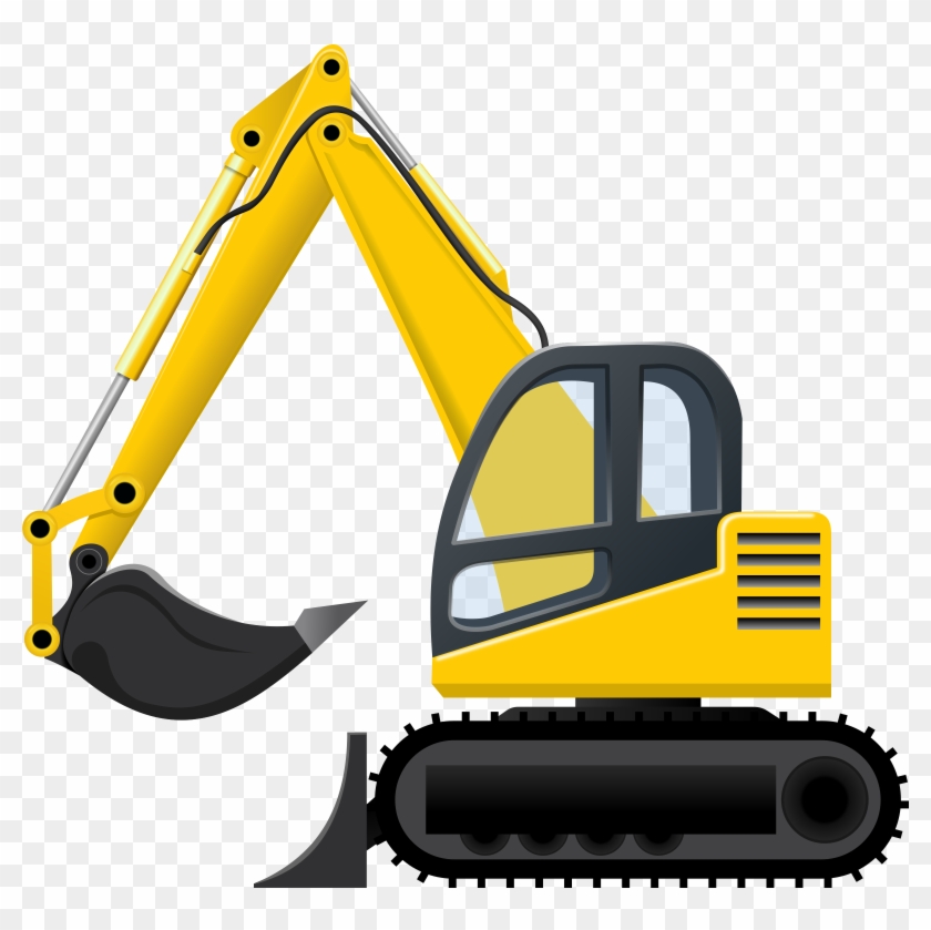 Excavator Vector Png Clipart - Excavator Clipart #174321