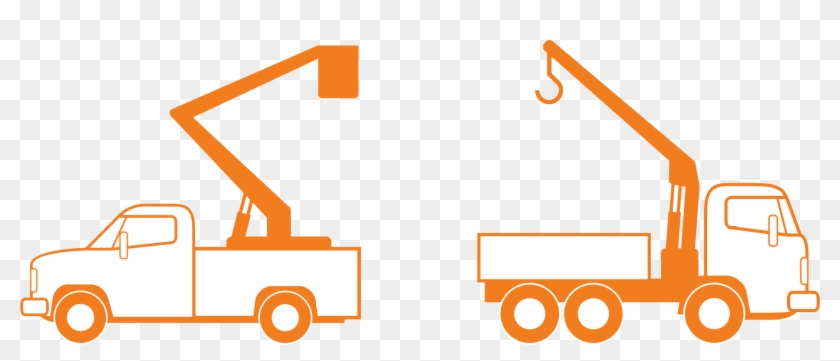 And Crane Trucks - Bucket Truck Clip Art #174361