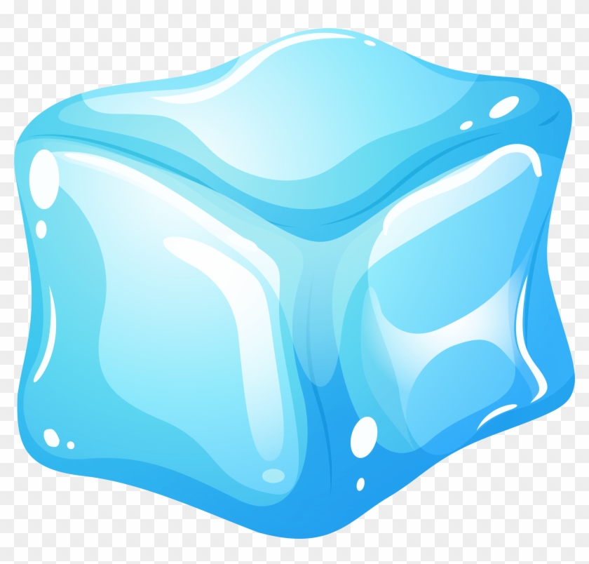 Ice Cube Blue Png Clip Art - Ice Cube Art Png #174398