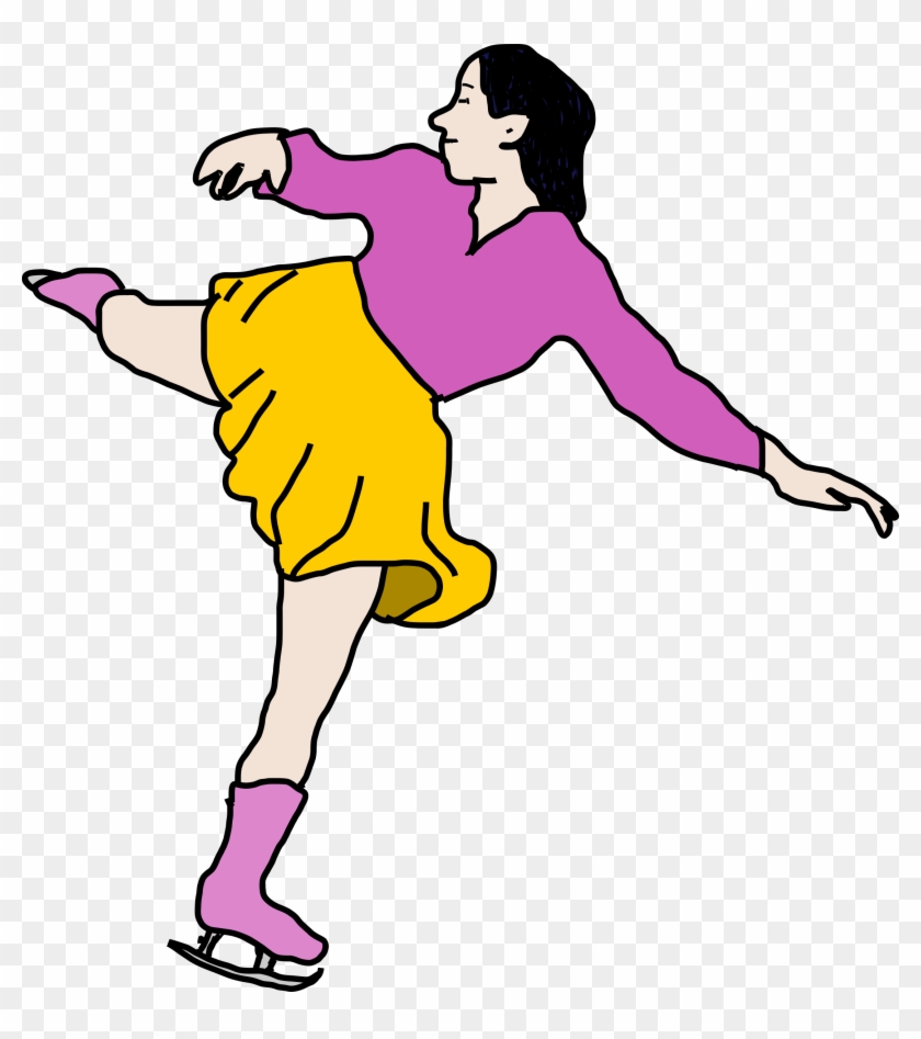 Ice Skating Woman - Skating Clipart #174410