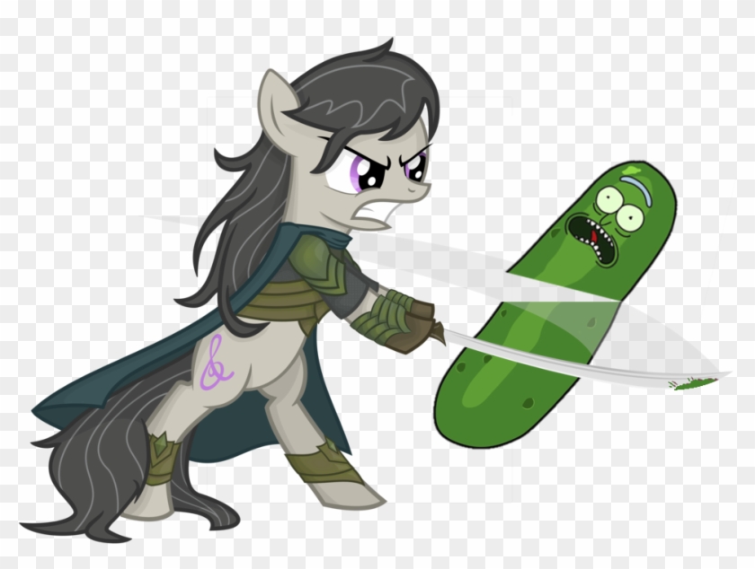 Arc, Bipedal, Earth Pony, Elrond, Female, Food, Green, - Cartoon #174413