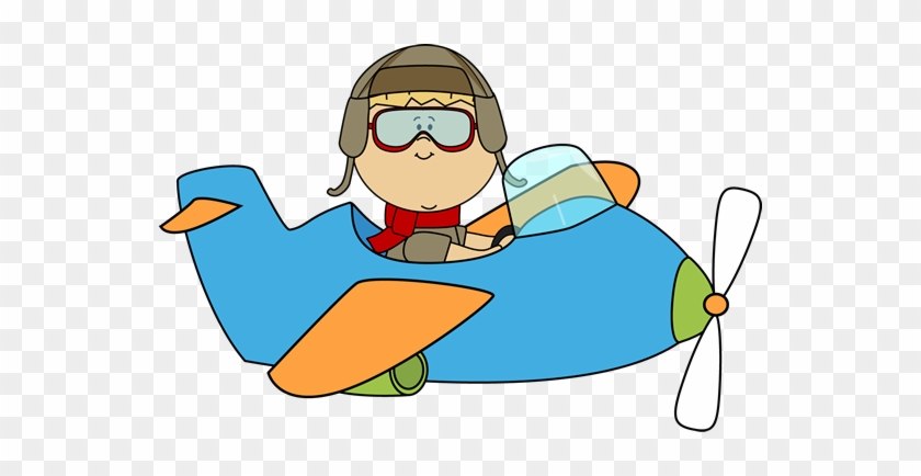 Boy Flying An Airplane Clip Art - Flying A Plane Clipart.