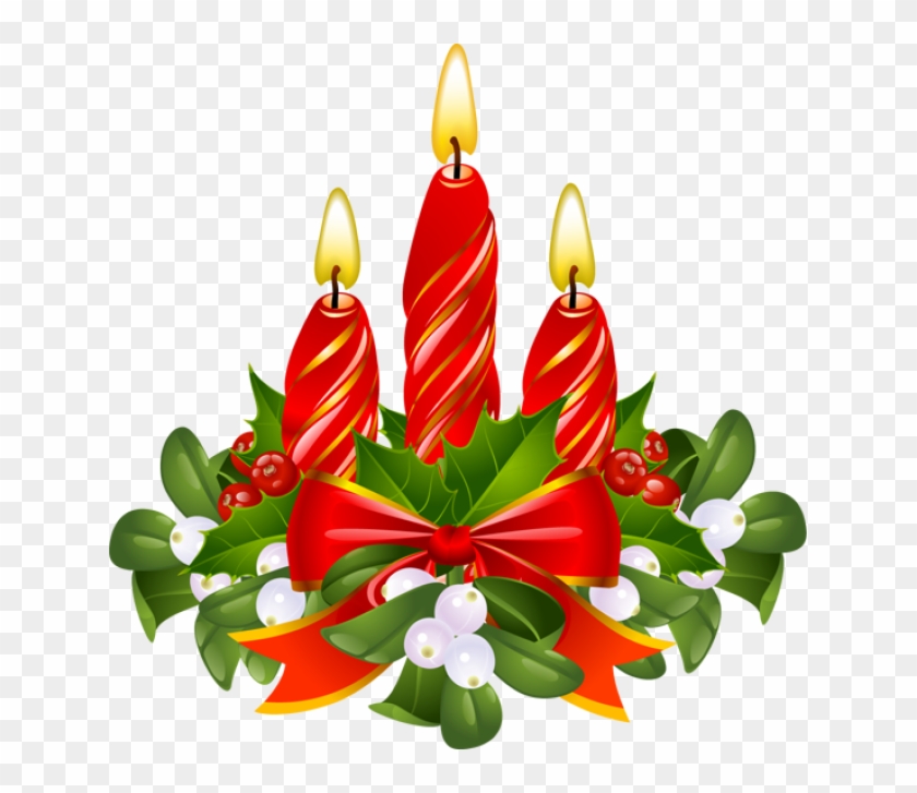 Christmas Candle Clip Art - Christmas Candles Clipart #174602