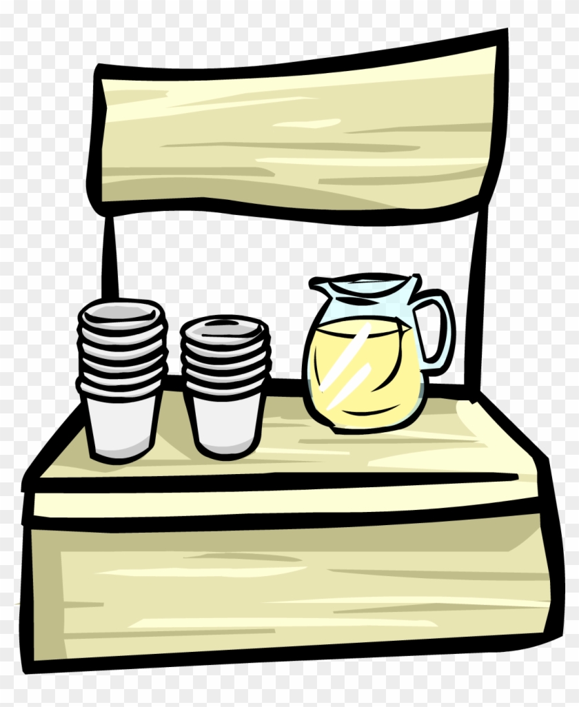 A Lemonade Stand As Seen On The Lemonade Stand Background - Lemonade Stand Clipart Png #174645