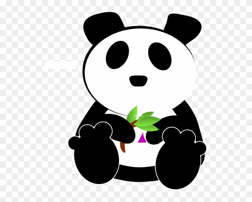 Bamboo Eating Cosmic Panda Clip Art At Clker - Gambar Panda Bergerak Lucu #174653