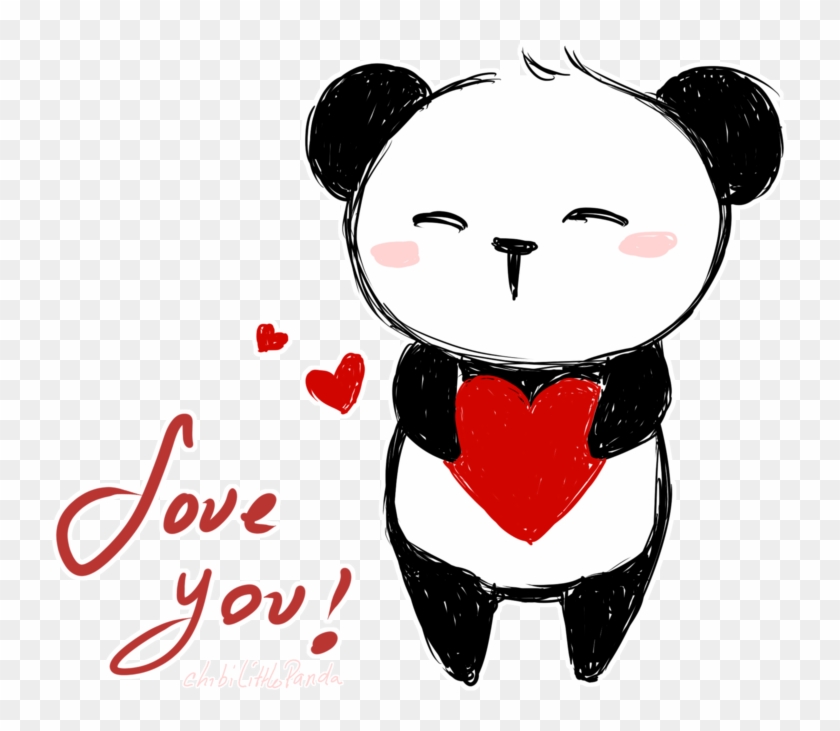 Panda Clipart I Love You - Cute Panda I Love You #174723