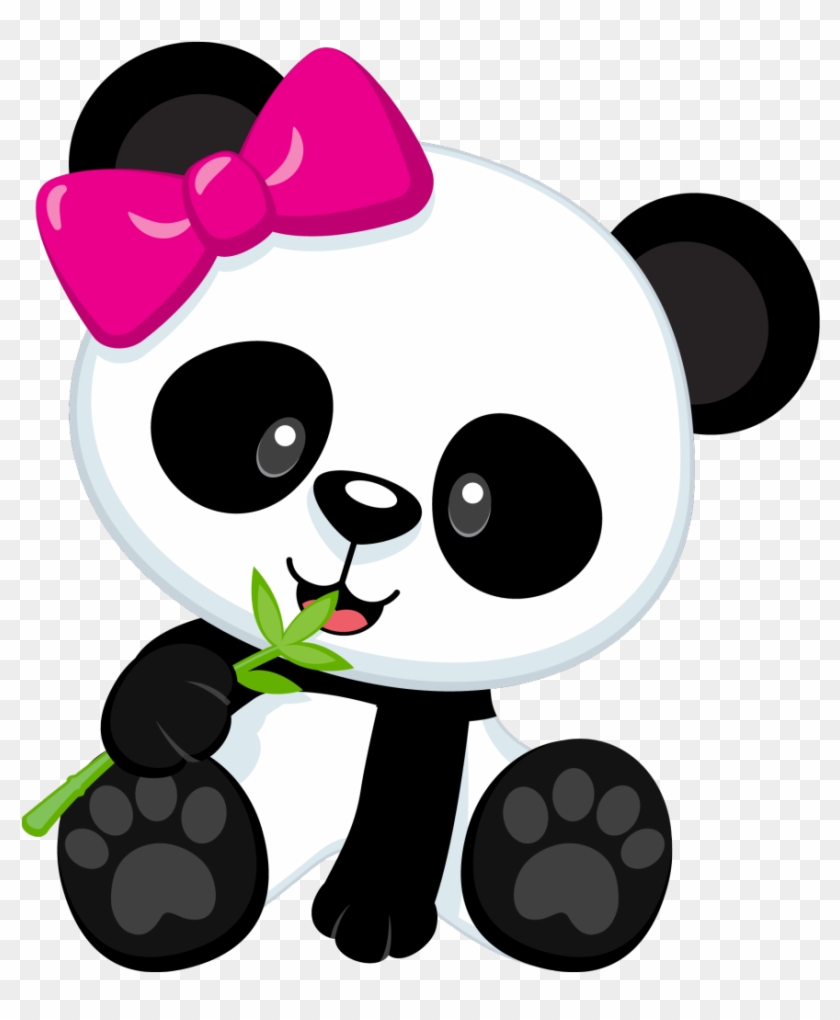 Cute Panda Cartoon Png Clipart Image - Imagenes De Pandas Para Colorear #174724