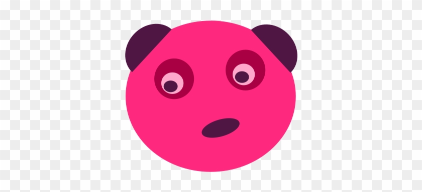 Free Pink Panda Face - Clipart Pink Pandas #174739