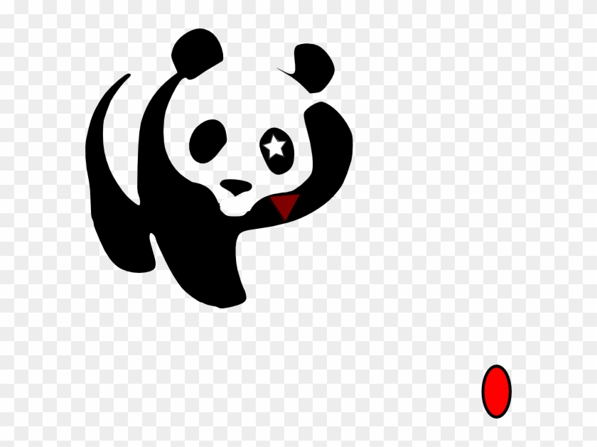 Cosmic Panda Waving Clip Art - Panda Point D Interrogation #174772