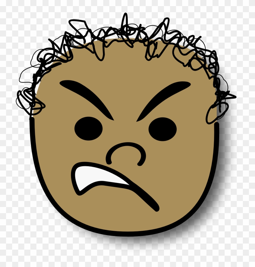 Clipart - Ale Enfurecido - Angry Boy Face Clipart #174775