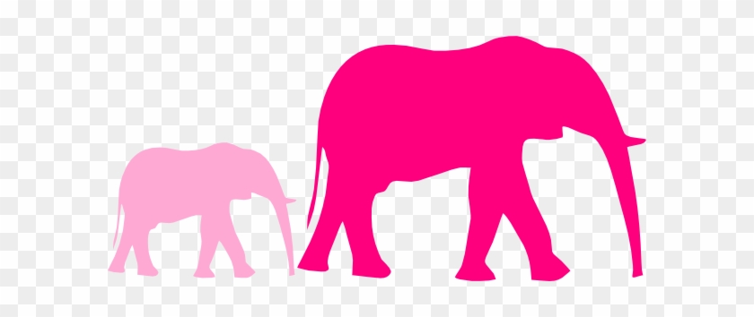 Pink Baby Shower Elephant Mom Clipart Panda - Elephant Clip Art #174798