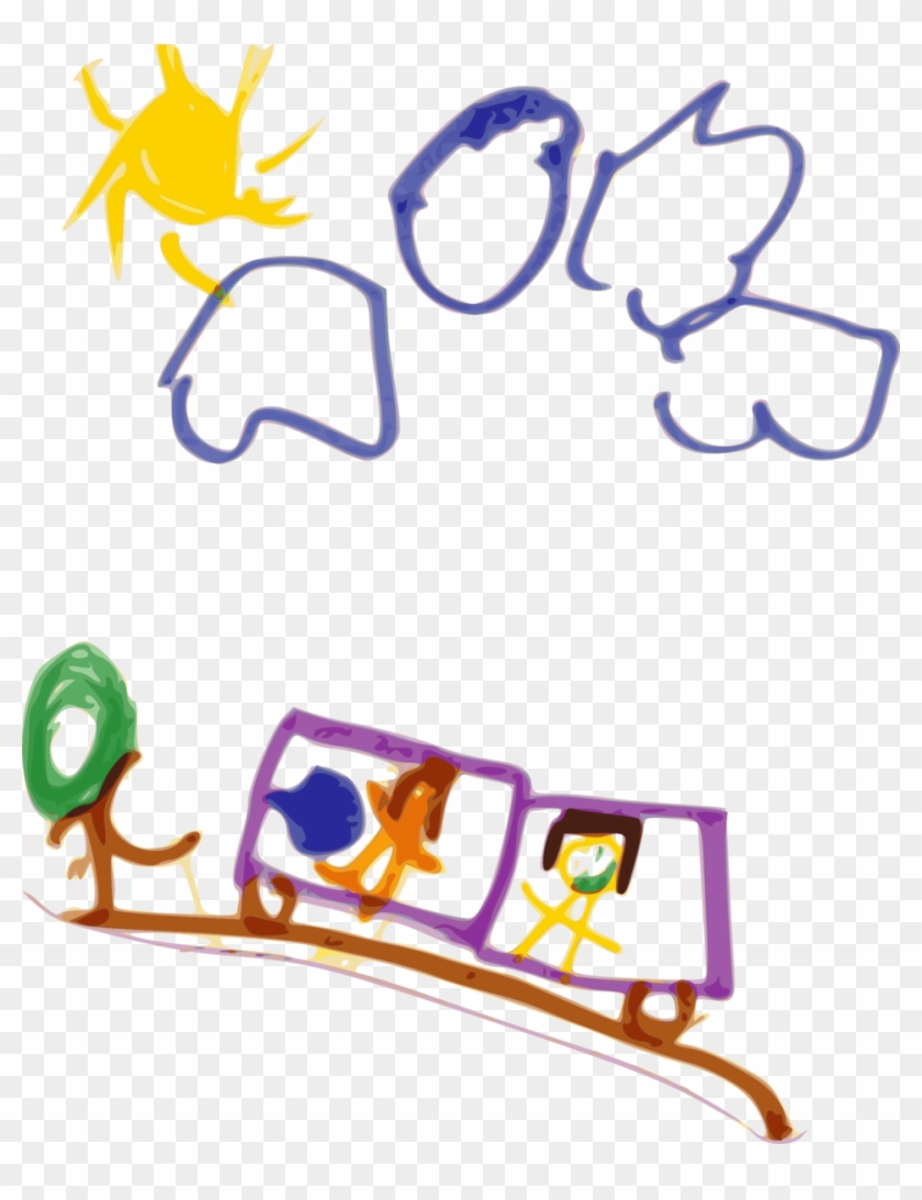 Kindergarten Art Train - Kindergarten Png #174894