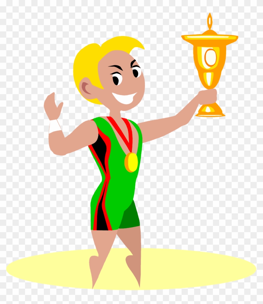 Wrestler Clipart Win - Win Gold Medal Clipart #174902