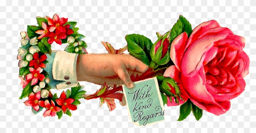 Free Rose Clip Art Pink Rose Clipart Panda - Thank You Flowers Hand #174971